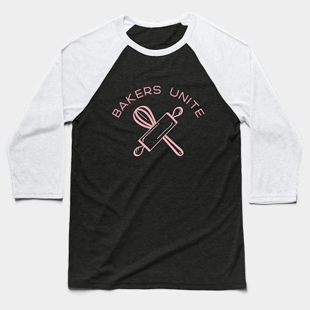 Bakers Unite Baseball T-Shirt by Craft and Crumbles